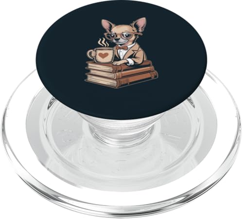 Hipster Chihuahua Kaffee Chihuahua PopSockets PopGrip für MagSafe Hipster Chihuahua Kaffee Chihuahua PopSockets PopGrip für MagSafe von Chihuahua Lover Gifts & Tees