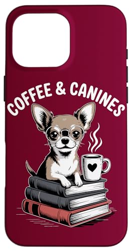Hipster Chihuahua Kaffee Hunde Chihuahua Hülle für iPhone 16 Pro Max von Chihuahua Lover Gifts & Tees