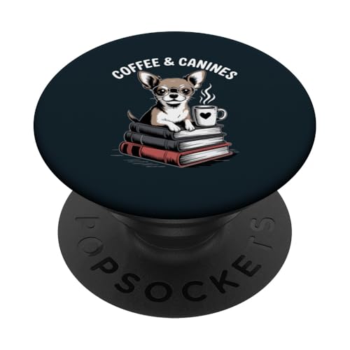 Hipster Chihuahua Kaffee Hunde Chihuahua PopSockets Klebender PopGrip Hipster Chihuahua Kaffee Hunde Chihuahua PopSockets Klebender PopGrip von Chihuahua Lover Gifts & Tees