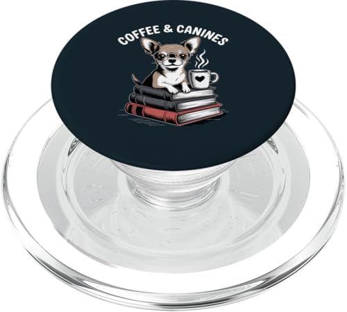 Hipster Chihuahua Kaffee Hunde Chihuahua PopSockets PopGrip für MagSafe Hipster Chihuahua Kaffee Hunde Chihuahua PopSockets PopGrip für MagSafe von Chihuahua Lover Gifts & Tees