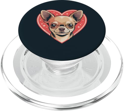 I Love Chihuahuas Herz Chihuahua PopSockets PopGrip für MagSafe von Chihuahua Lover Gifts & Tees