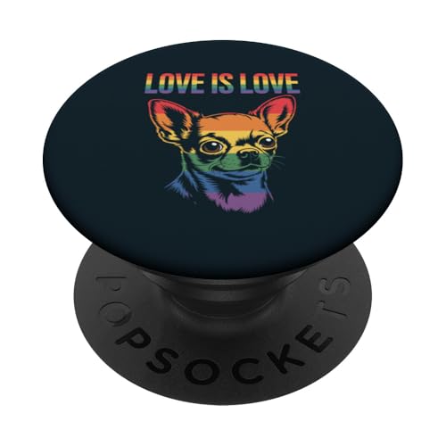 LGBTQ Chihuahua Pride Flagge Chihuahua PopSockets Klebender PopGrip LGBTQ Chihuahua Pride Flagge Chihuahua PopSockets Klebender PopGrip von Chihuahua Lover Gifts & Tees