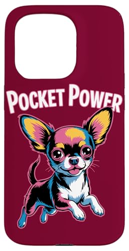 Lustige Chihuahua Pocket Power Chihuahua Hülle für iPhone 15 Pro von Chihuahua Lover Gifts & Tees