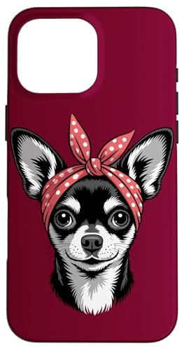 Mädchen Chihuahua Bandana Chihuahua Hülle für iPhone 16 Pro Max von Chihuahua Lover Gifts & Tees