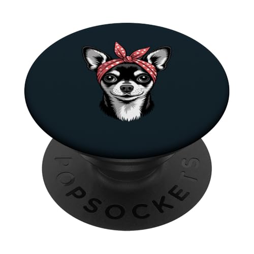 Mädchen Chihuahua Bandana Chihuahua PopSockets Klebender PopGrip Mädchen Chihuahua Bandana Chihuahua PopSockets Klebender PopGrip von Chihuahua Lover Gifts & Tees
