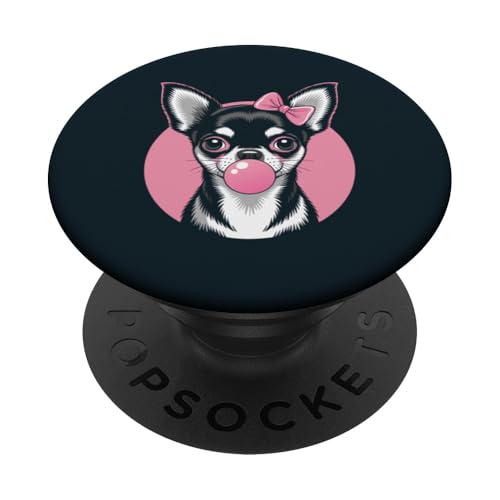 Mädchen Chihuahua Pink Bubblegum Chihuahua PopSockets Klebender PopGrip Mädchen Chihuahua Pink Bubblegum Chihuahua PopSockets Klebender PopGrip von Chihuahua Lover Gifts & Tees