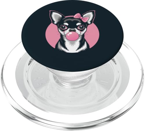 Mädchen Chihuahua Pink Bubblegum Chihuahua PopSockets PopGrip für MagSafe von Chihuahua Lover Gifts & Tees