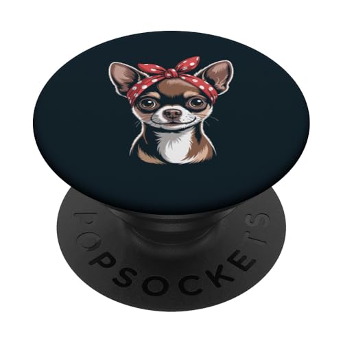 Mädchen Chihuahua PopSockets Klebender PopGrip Mädchen Chihuahua PopSockets Klebender PopGrip von Chihuahua Lover Gifts & Tees