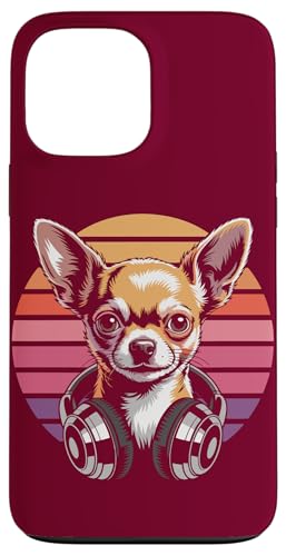 Retro Chihuahua Kopfhörer DJ Chihuahua Hülle für iPhone 13 Pro Max Retro Chihuahua Kopfhörer DJ Chihuahua Hülle für iPhone 13 Pro Max von Chihuahua Lover Gifts & Tees