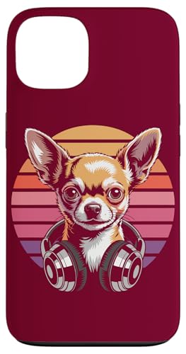 Retro Chihuahua Kopfhörer DJ Chihuahua Hülle für iPhone 13 von Chihuahua Lover Gifts & Tees