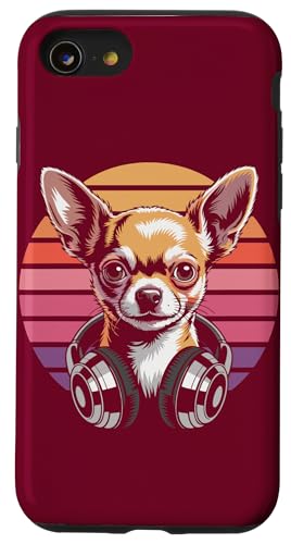 Retro Chihuahua Kopfhörer DJ Chihuahua Hülle für iPhone SE (2020) / 7 / 8 von Chihuahua Lover Gifts & Tees