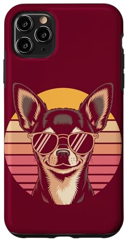 Retro Chihuahua Sonnenbrille Chihuahua Hülle für iPhone 11 Pro Max von Chihuahua Lover Gifts & Tees