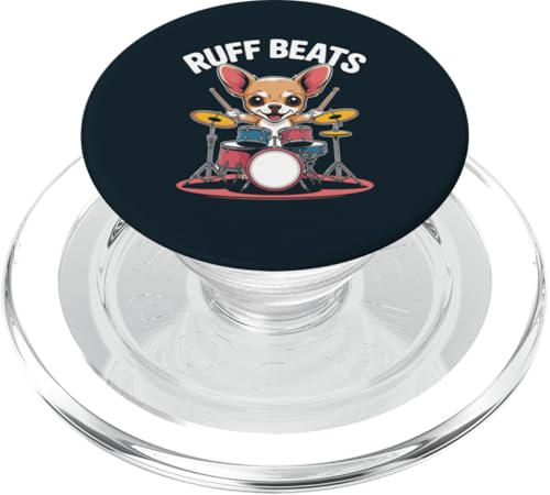 Schlagzeuger Chihuahua Schlagzeug Chihuahua PopSockets PopGrip für MagSafe von Chihuahua Lover Gifts & Tees