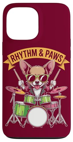 Schlagzeuger Chihuahua Schlagzeuger Chihuahua Hülle für iPhone 13 Pro Max von Chihuahua Lover Gifts & Tees