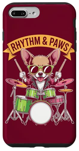 Schlagzeuger Chihuahua Schlagzeuger Chihuahua Hülle für iPhone 7 Plus/8 Plus von Chihuahua Lover Gifts & Tees
