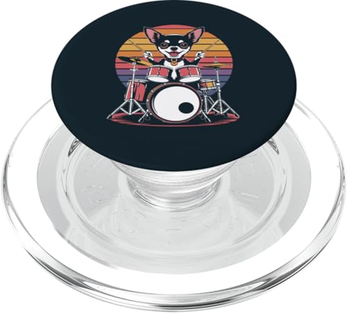 Schlagzeuger Chihuahua Schlagzeuger Chihuahua PopSockets PopGrip für MagSafe von Chihuahua Lover Gifts & Tees