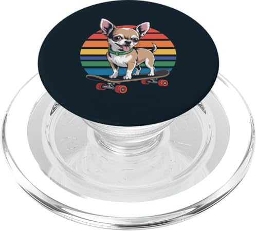 Skateboard Chihuahua Skater Chihuahua PopSockets PopGrip für MagSafe Skateboard Chihuahua Skater Chihuahua PopSockets PopGrip für MagSafe von Chihuahua Lover Gifts & Tees