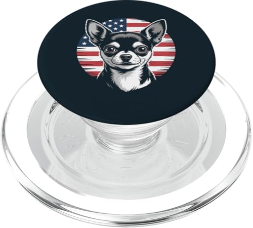 Vereinigte Staaten Chihuahua American Chihuahua PopSockets PopGrip für MagSafe Vereinigte Staaten Chihuahua American Chihuahua PopSockets PopGrip für MagSafe von Chihuahua Lover Gifts & Tees