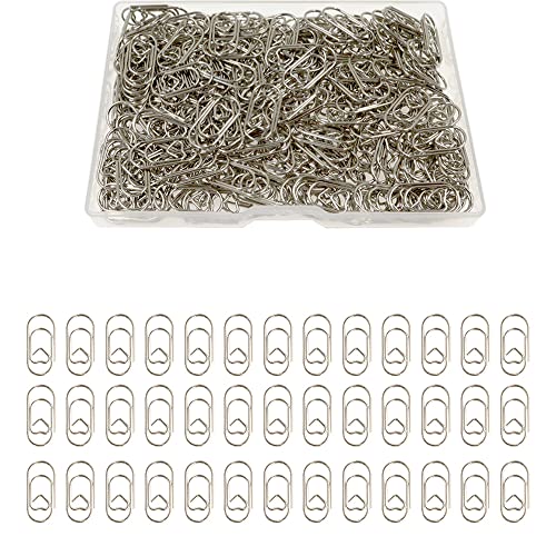 250 Stück Herz-Mini-Büroklammern, niedliche Metall-Büroklammern, herzförmige Büroklammern, Edelstahl-Büroklammern für Lesezeichen, Papier, Dokumentensortierung und Organisieren (Silber) von Chihutown