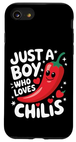 Chili Nur ein Junge, der Chilis liebt Hülle für iPhone SE (2020) / 7 / 8 von Chili's Spicy Chili Pepper