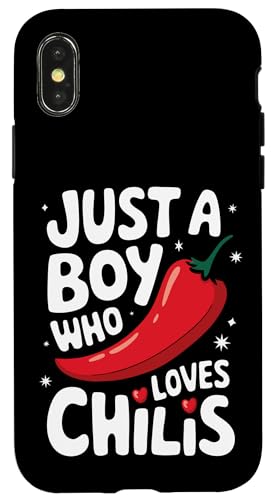 Chili Nur ein Junge, der Chilis liebt Hülle für iPhone X/XS von Chili's Spicy Chili Pepper