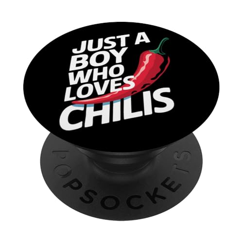 Chili Nur ein Junge, der Chilis liebt PopSockets Klebender PopGrip Chili Nur ein Junge, der Chilis liebt PopSockets Klebender PopGrip von Chili's Spicy Chili Pepper