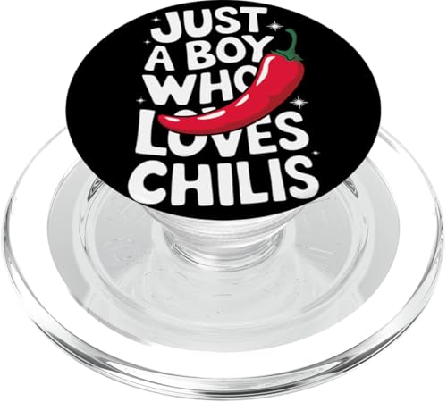 Chili Nur ein Junge, der Chilis liebt PopSockets PopGrip für MagSafe von Chili's Spicy Chili Pepper