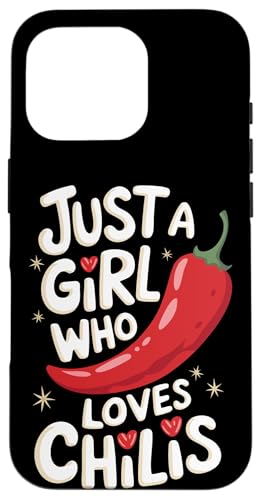 Chili Nur ein Mädchen, das Chilis liebt Hülle für iPhone 16 Pro Chili Nur ein Mädchen, das Chilis liebt Hülle für iPhone 16 Pro von Chili's Spicy Chili Pepper
