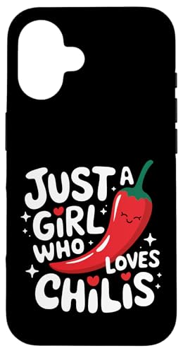 Chili Nur ein Mädchen, das Chilis liebt Hülle für iPhone 16 Chili Nur ein Mädchen, das Chilis liebt Hülle für iPhone 16 von Chili's Spicy Chili Pepper