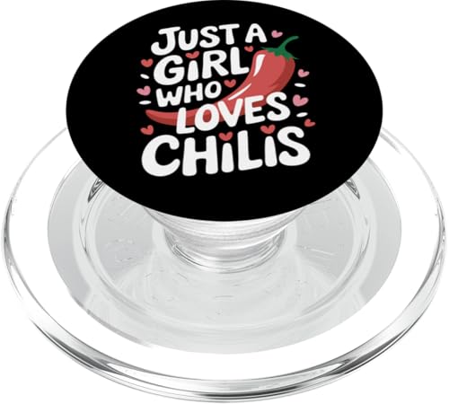 Chili Nur ein Mädchen, das Chilis liebt PopSockets PopGrip für MagSafe von Chili's Spicy Chili Pepper