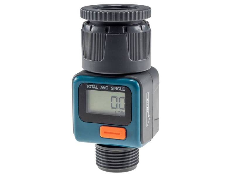 CHILITEC Digitaler Wasserzähler CT-WZ4, mit Adapter 1" u. 3/4" von ChiliTec