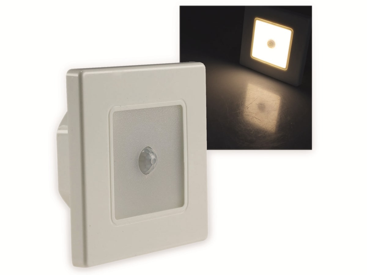 CHILITEC LED-Einbauleuchte EBL 86 PIR, 2,5 W, 3000 K, Rahmen cremeweiß von ChiliTec