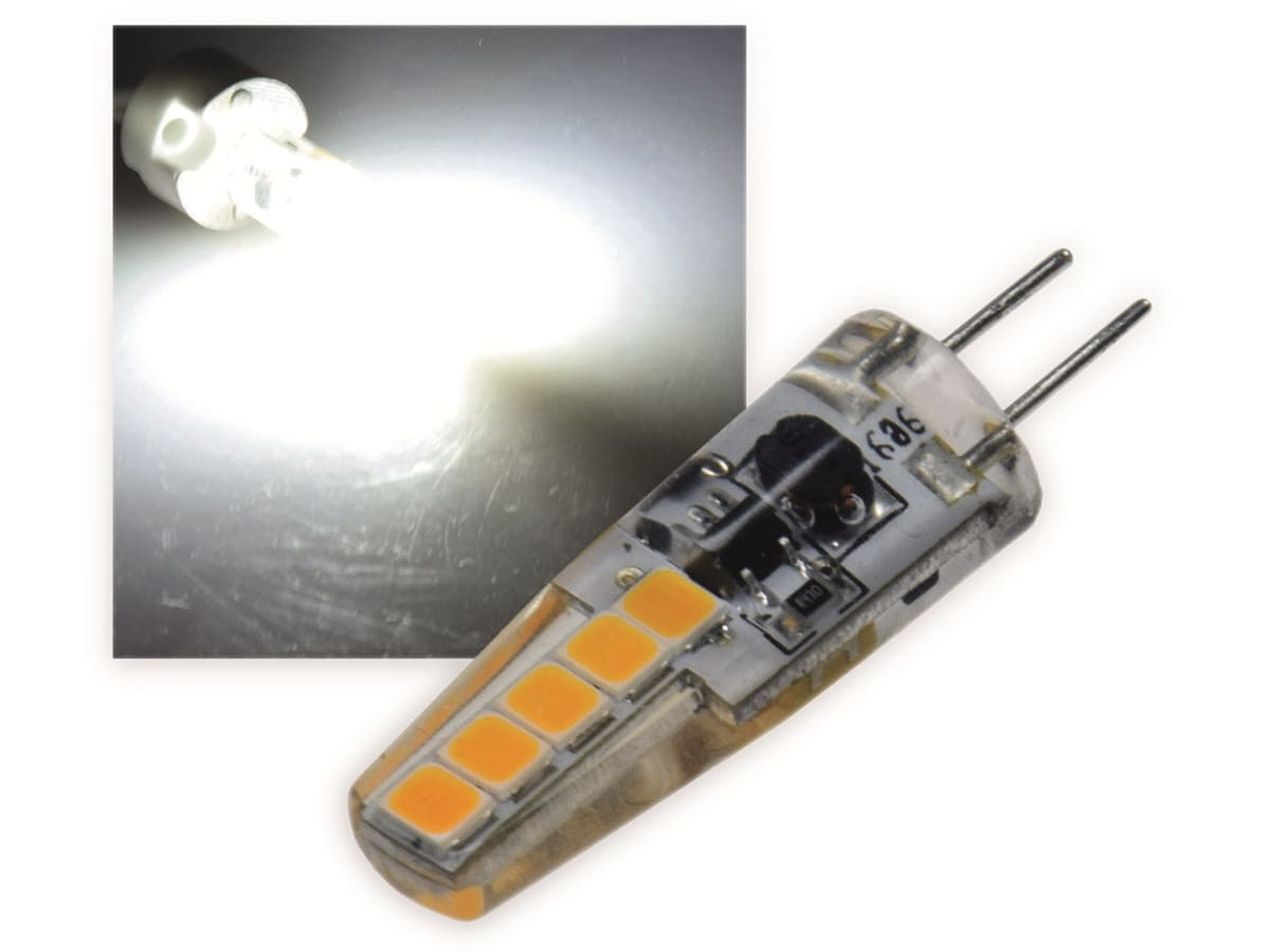 CHILITEC LED-Lampe Silikon W2, G4, EEK: E, 2 W, 200 lm, 4000 K, neutralweiß CHILITEC LED-Lampe Silikon W2, G4, EEK: E, 2 W, 200 lm, 4000 K, neutralweiß von ChiliTec