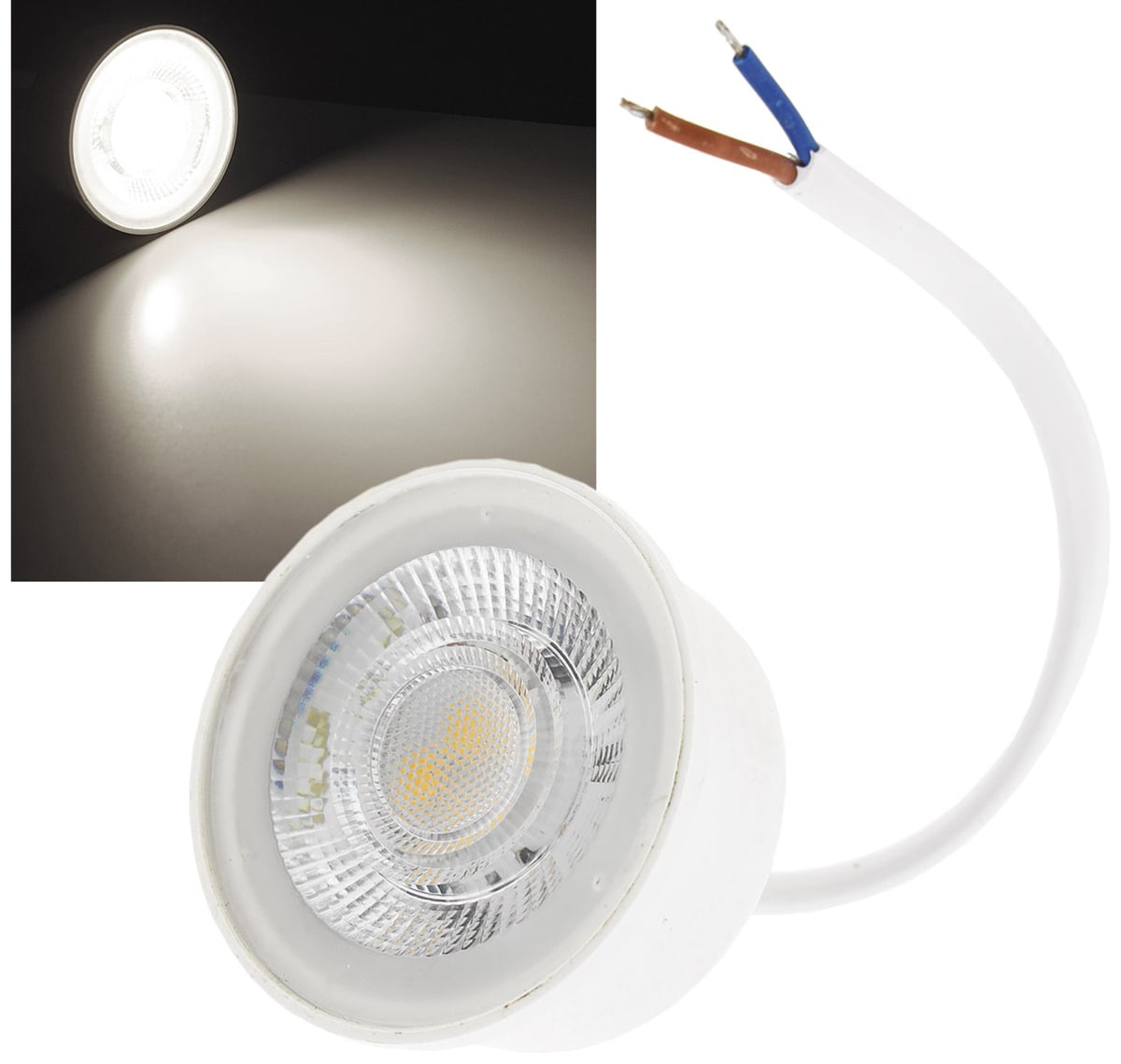 CHILITEC LED-Modul "Piatto N5" für Einbauleuchten, 5W, 380lm, EEK: F, 4200K, Ø 50 mm von ChiliTec