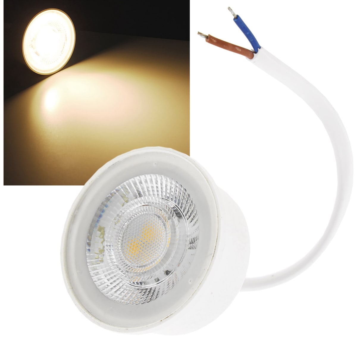 CHILITEC LED-Modul "Piatto N5" für Einbauleuchten, 5W, 390lm, EEK: F, 2900K, Ø 50 mm von ChiliTec
