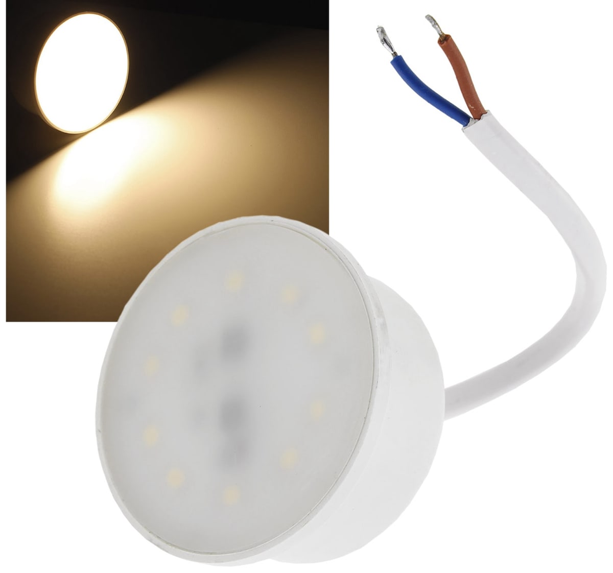 CHILITEC LED-Modul "Piatto W3" für Einbauleuchten, 3W, 240lm, EEK: F, 2900K, Ø 50 mm CHILITEC LED-Modul "Piatto W3" für Einbauleuchten, 3W, 240lm, EEK: F, 2900K, Ø 50 mm von ChiliTec