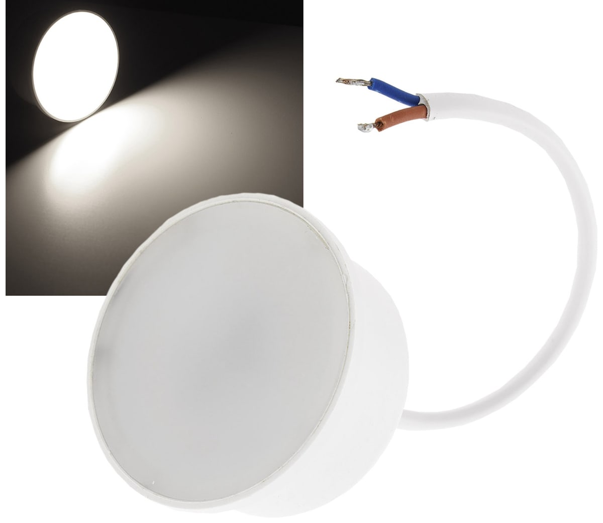 CHILITEC LED-Modul "Piatto W5“ für Einbauleuchten, 5W, 400lm, EEK: F, 4200K, Ø 50 mm CHILITEC LED-Modul "Piatto W5“ für Einbauleuchten, 5W, 400lm, EEK: F, 4200K, Ø 50 mm von ChiliTec
