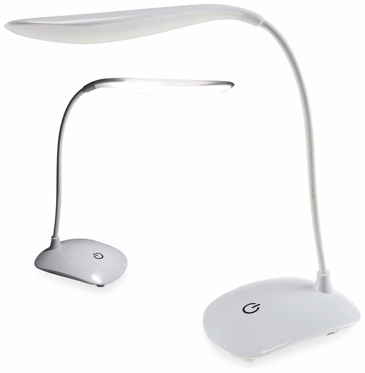 CHILITEC LED-Schreibtischleuchte 23107, mit Touch-Schalter, 6000K, weiß von ChiliTec