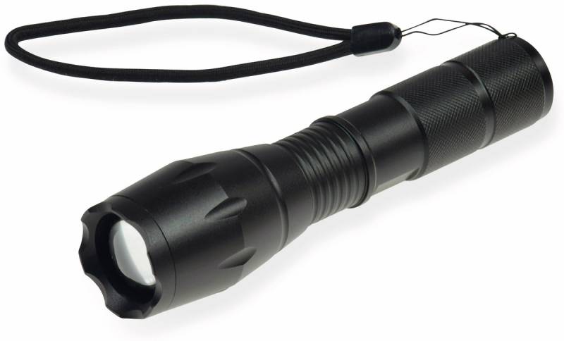 CHILITEC LED-Taschenlampe CTL10 Zoom, 10 W, schwarz, 350 lm, 136x37 mm von ChiliTec