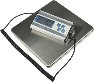 ChiliTec Paketwaage bis 120kg 27x27cm Genauigkeit 20g, ohne Batt. 9V (22562) von ChiliTec