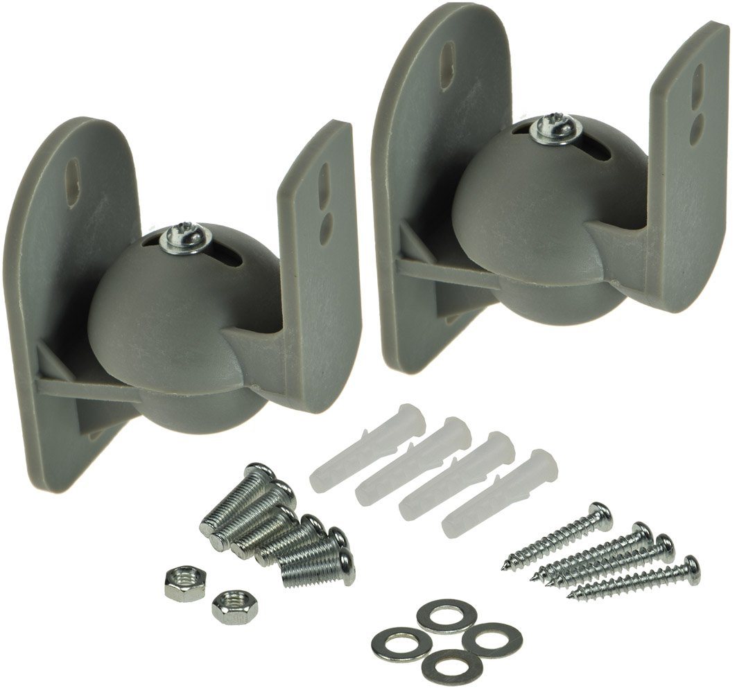 ChiliTec 2er Set Lautsprecher Wandhalterung Grau - kompakt flexibel universal Lautsprecher-Wandhalterung ChiliTec 2er Set Lautsprecher Wandhalterung Grau - kompakt flexibel universal Lautsprecher-Wandhalterung von ChiliTec