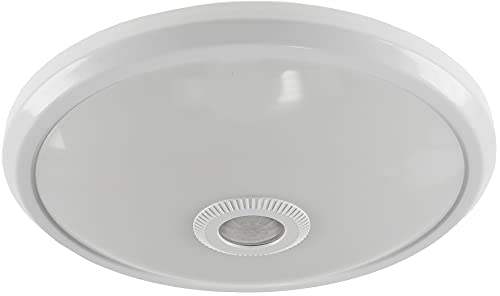 Deckenleuchte mit Bewegungsmelder Rund Ø 29cm 12Watt 360° Sensor Weiß Licht Warmweisses Licht von ChiliTec