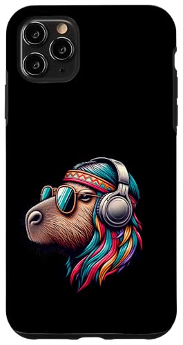 Groovy Capybara Vibes – Retro-Kopfhörer & Shades Art Hülle für iPhone 11 Pro Max Groovy Capybara Vibes – Retro-Kopfhörer & Shades Art Hülle für iPhone 11 Pro Max von Chill Critter Collective