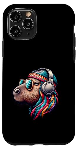 Groovy Capybara Vibes – Retro-Kopfhörer & Shades Art Hülle für iPhone 11 Pro Groovy Capybara Vibes – Retro-Kopfhörer & Shades Art Hülle für iPhone 11 Pro von Chill Critter Collective