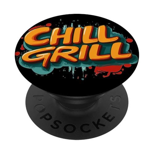 Awesome Chill Grill Emblem Kostüm für Jungen und Mädchen PopSockets Klebender PopGrip Awesome Chill Grill Emblem Kostüm für Jungen und Mädchen PopSockets Klebender PopGrip von Chill Grill