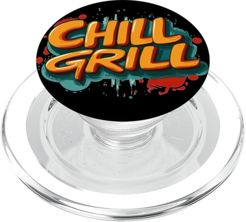 Awesome Chill Grill Emblem Kostüm für Jungen und Mädchen PopSockets PopGrip für MagSafe von Chill Grill