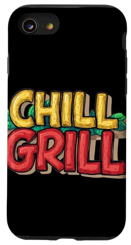 Schönes Chill Grill Statement Emblem Kostüm Hülle für iPhone SE (2020) / 7 / 8 von Chill Grill