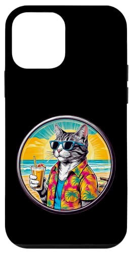 Coole Katze, Retro, Vintage, entspannend mit einem Getränk am Strand Hülle für iPhone 12 mini Coole Katze, Retro, Vintage, entspannend mit einem Getränk am Strand Hülle für iPhone 12 mini von Chillin Kitten Tropical Summer Clothing Co.