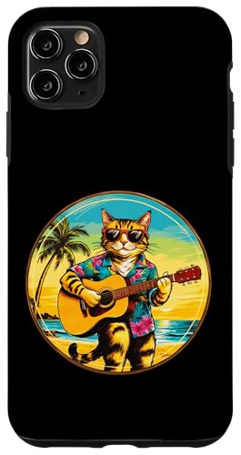 Lustige Katze spielt Gitarre am Strand Hülle für iPhone 11 Pro Max Lustige Katze spielt Gitarre am Strand Hülle für iPhone 11 Pro Max von Chillin Kitten Tropical Summer Clothing Co.