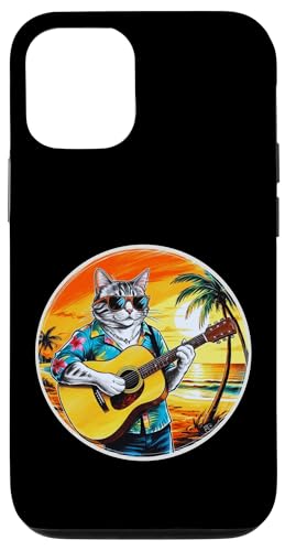 Lustige Katze spielt Gitarre am Strand Hülle für iPhone 12/12 Pro Lustige Katze spielt Gitarre am Strand Hülle für iPhone 12/12 Pro von Chillin Kitten Tropical Summer Clothing Co.